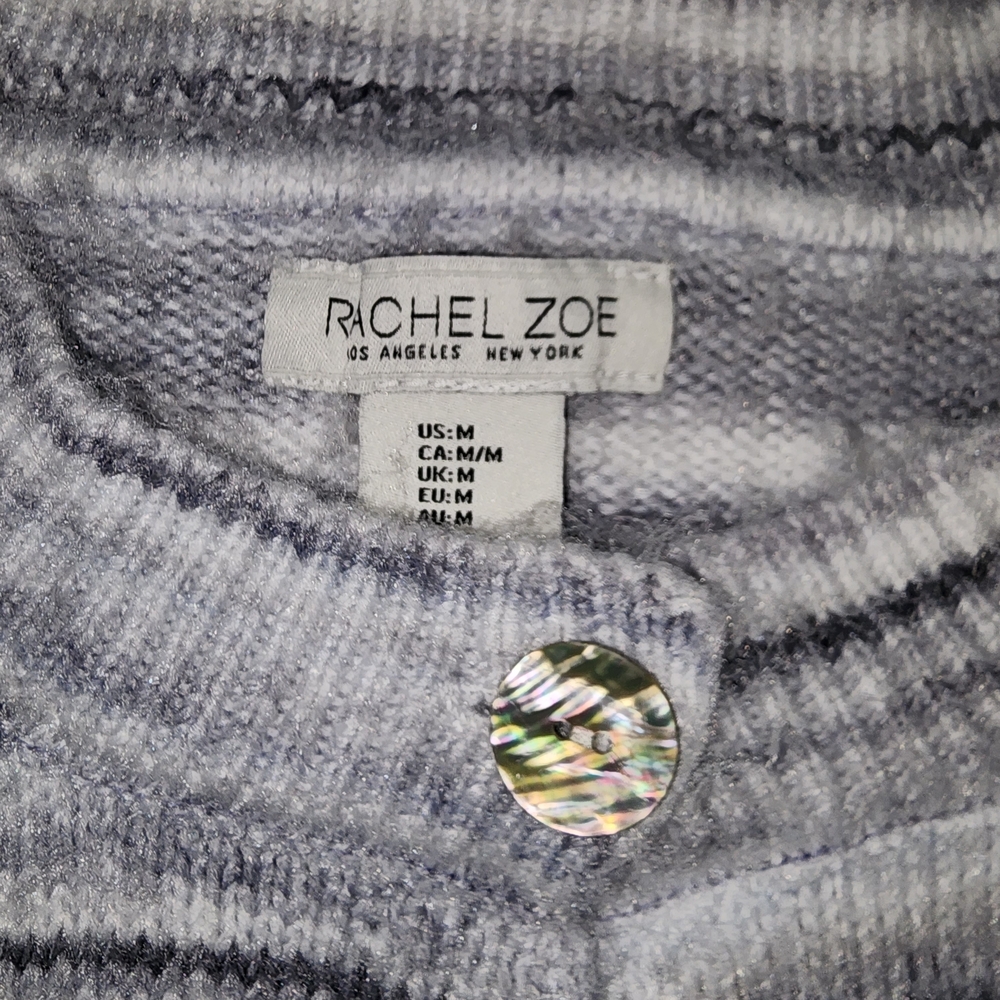 Rachel Zoe White and Gray Striped Cardigan - Picture 2 of 2